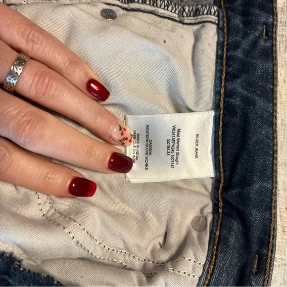 Silver Jeans Blue Straight Denim - Picture 5 of 5